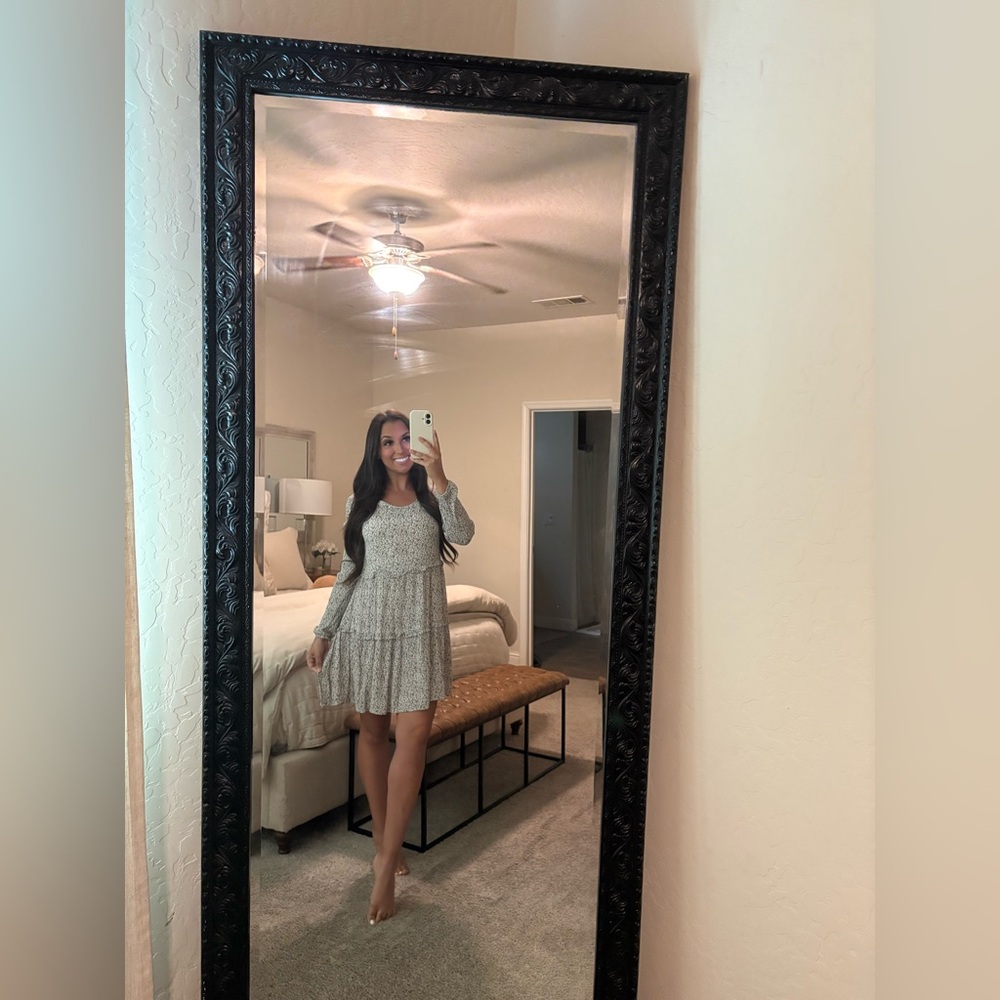 Target Cream Long Sleeve Dress